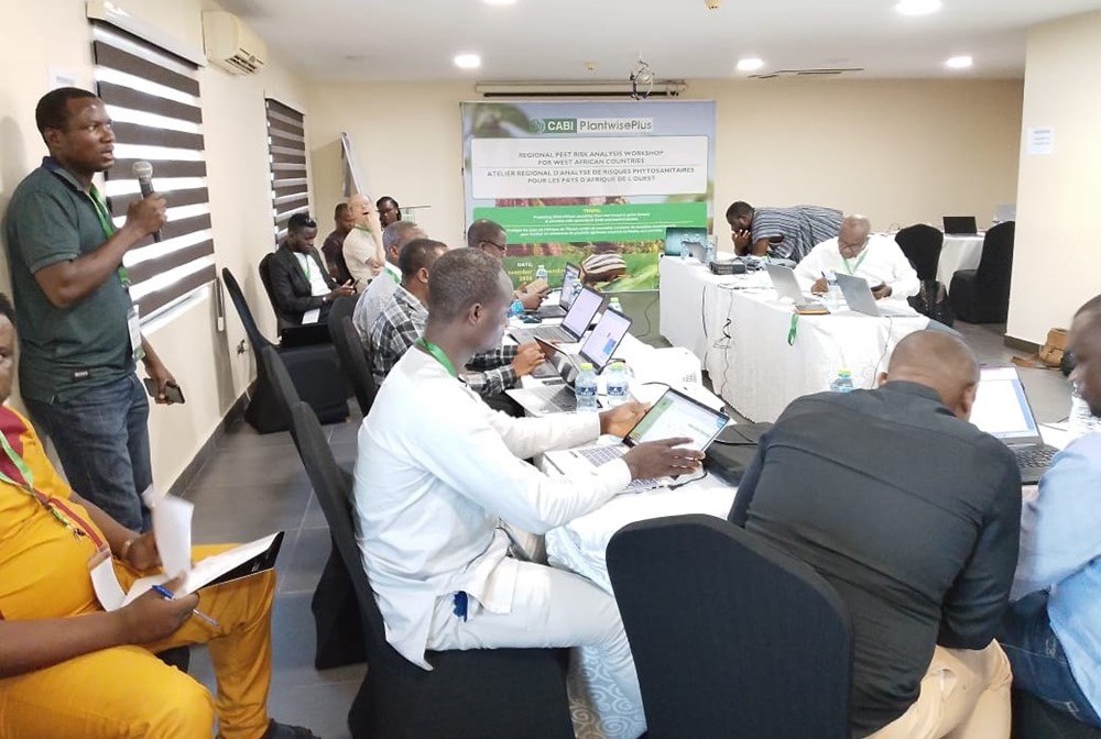 Participants at the 'Regional Pest Risk Analysis Workshop for West African countries'